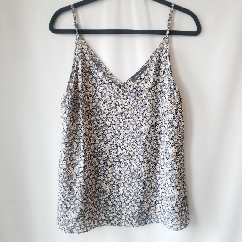 new Primark Flowy Tank Top Camisole Flower Pattern Lightweight Size 8
